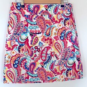 NWT Talbots Paisley Skirt Sz 6 Petite